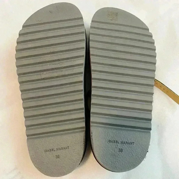 Isabel Marant The Elham Sandal In Black Size 38 EU - Picture 11 of 14